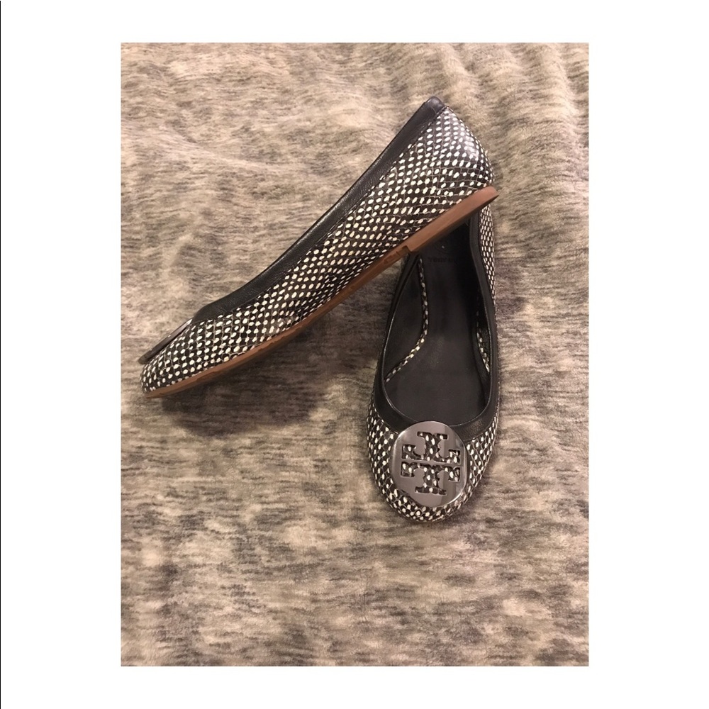 Tory Burch BALLET FLAT, PRINTED leather 7.5